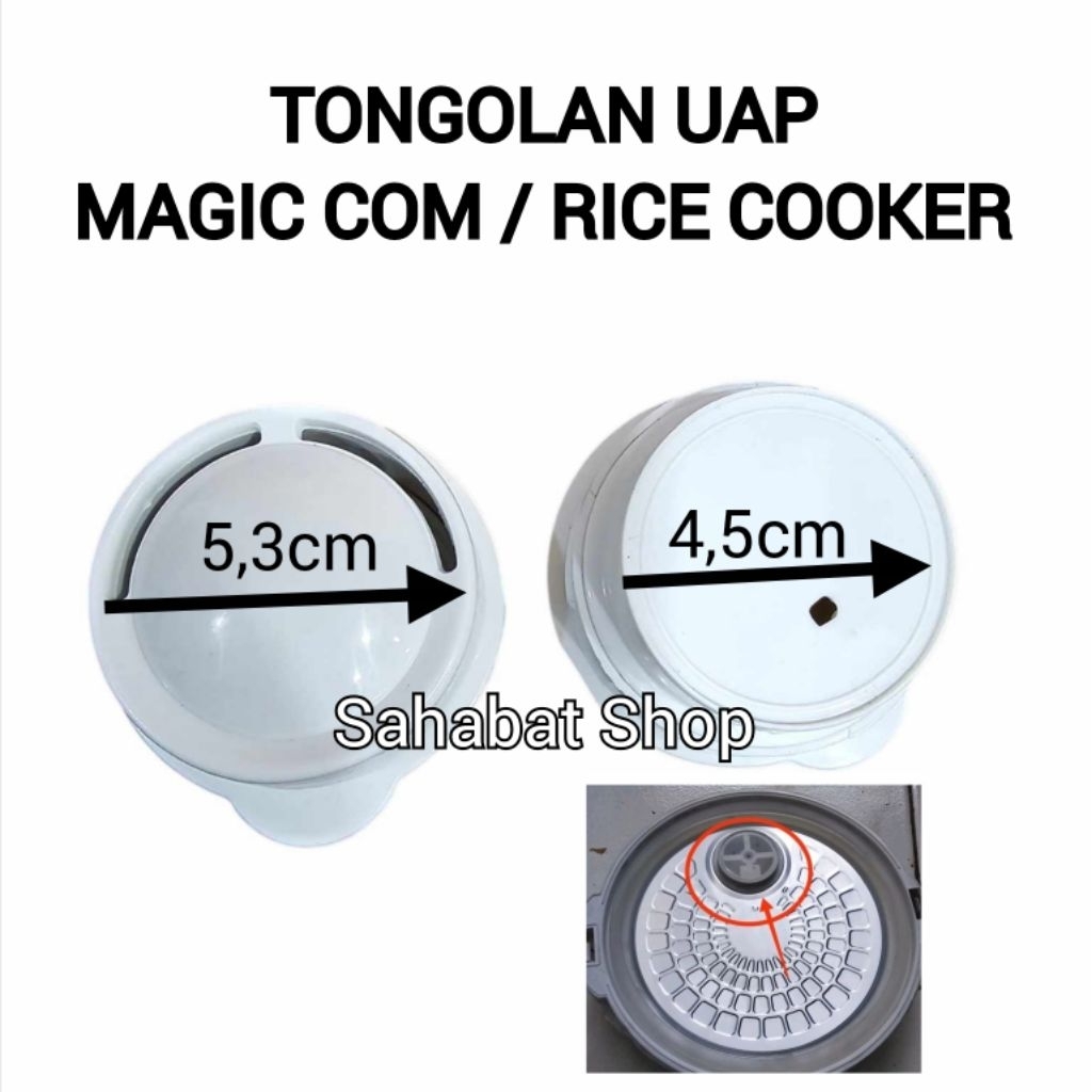 Jual TONGOLAN PENGELUARAN UAP RICE COOKER / MAGIC COM COSMOS MIYAKO ...