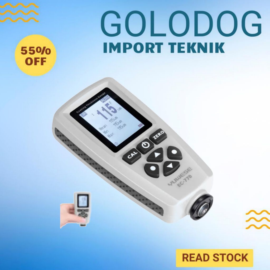 Jual Thickness Meter EC-770 Coating Thickness Gauge Yowexa | Shopee ...