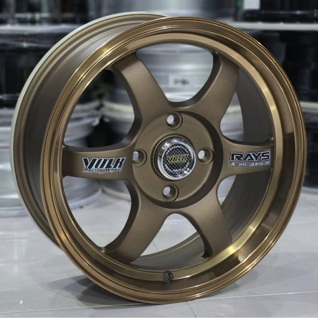 Jual velg racing TE37 PCD 4X114,3 R16 PUTIH POLIS velg mobil ring 16 ...
