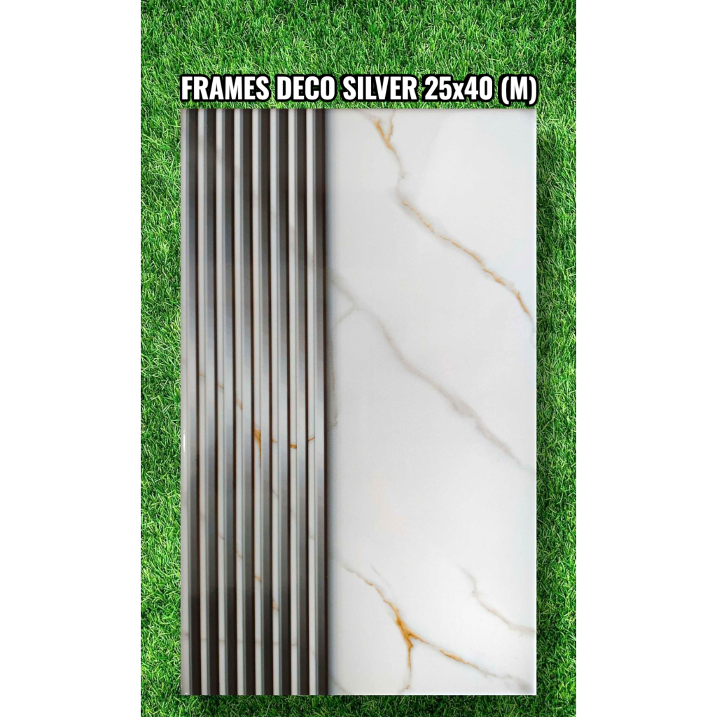 Jual Keramik Mulia Frames Deco Grey 25x40 - Kilat Medan | Shopee Indonesia