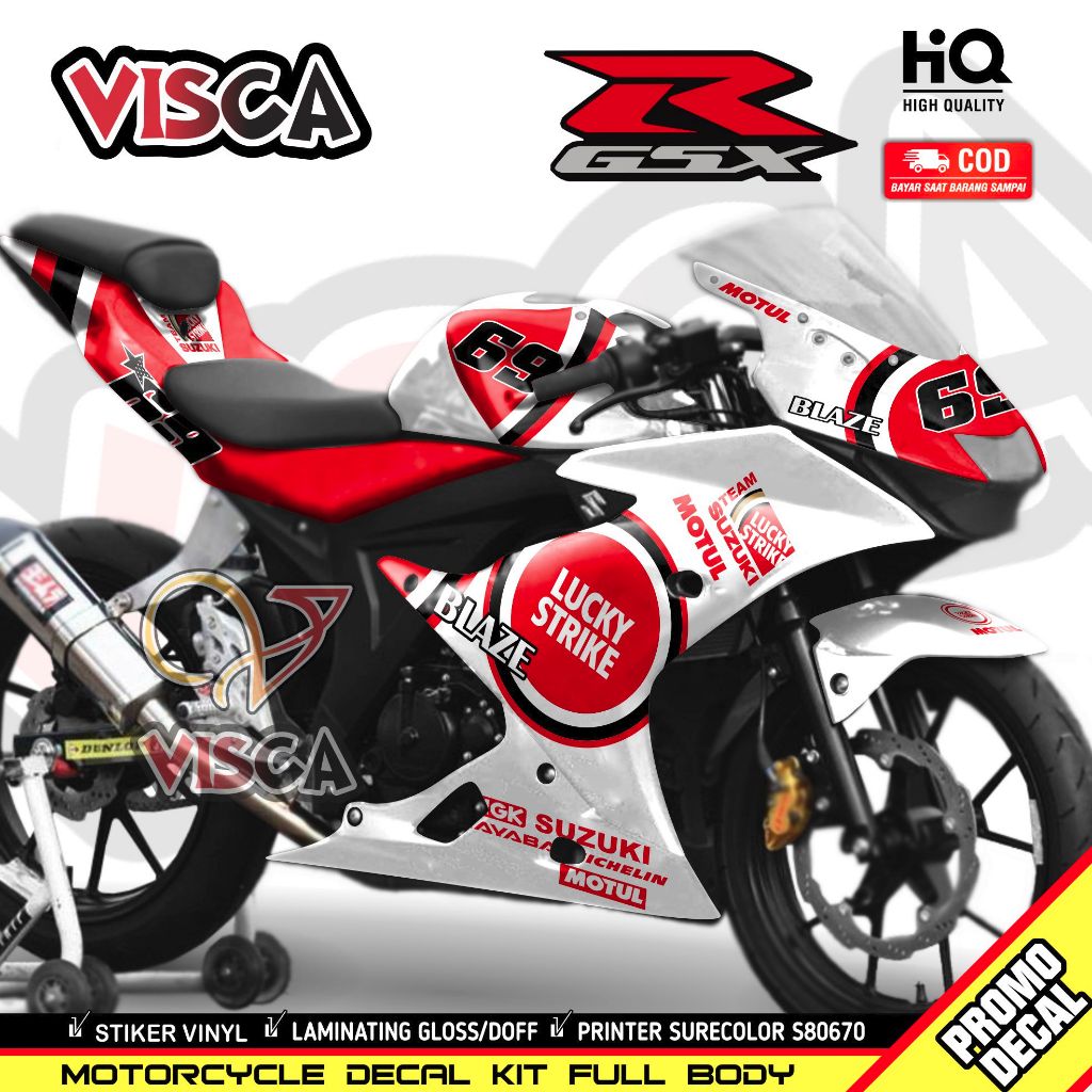 Jual Decal Gsx R150 Full Body Stiker Gsx R150 Full Body Decal Gsx 150 ...