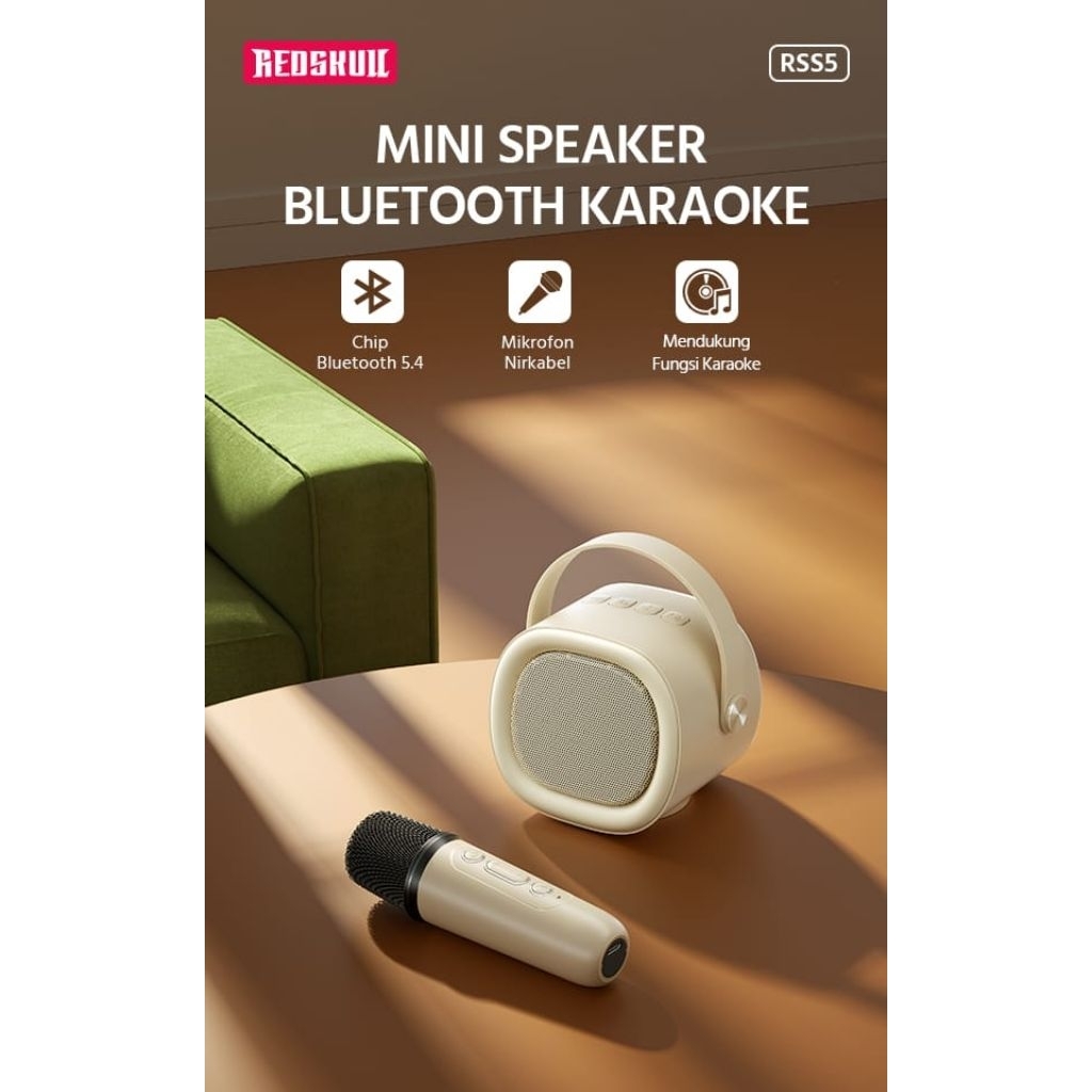 Jual REDSKULL KARAOKE BLUETOOTH SPEAKER RSS5 BEIGE | Shopee Indonesia