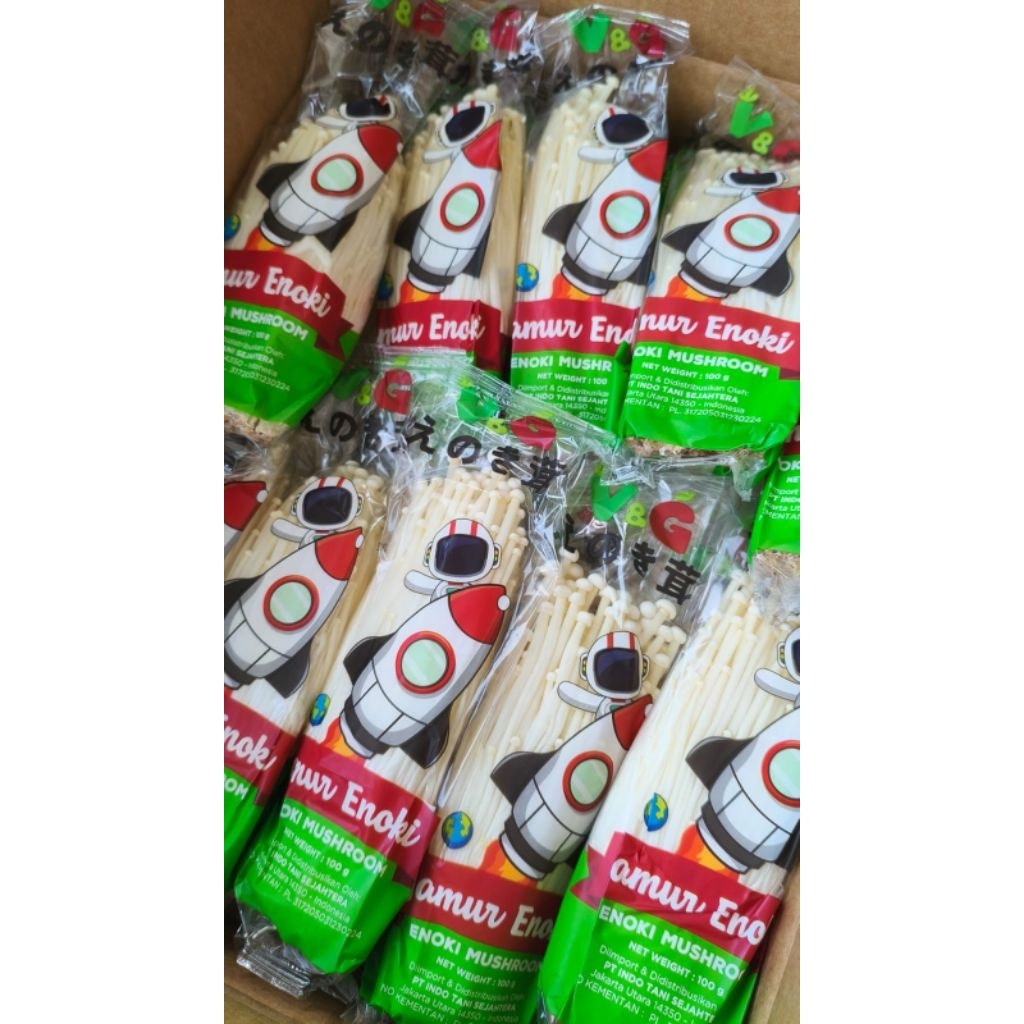 Jual Jamur Enoki Apollo 1 dus isi 50 pcs | Shopee Indonesia