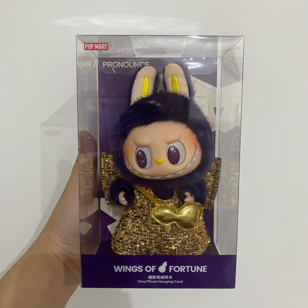 Jual POP MART Labubu Pronounce Wings of Fortune - Vinyl Plush Hanging ...