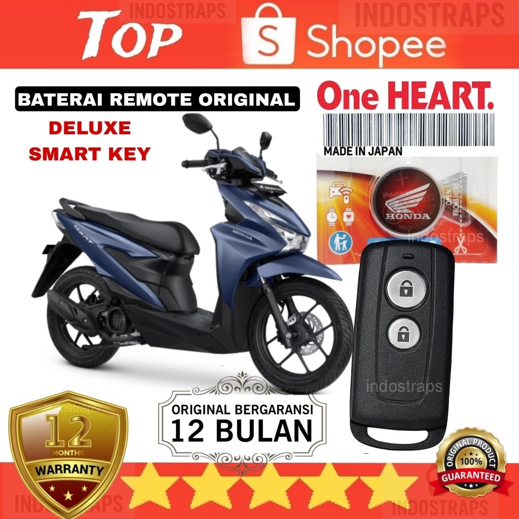 Jual Baterai Remote Beat deluxe smart key Batre Remote Kayless beat ...