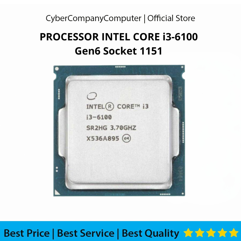 Jual Processor Intel Core i3-6100 Gen6 LGA 1151 3.70GHz - Processor i3 ...