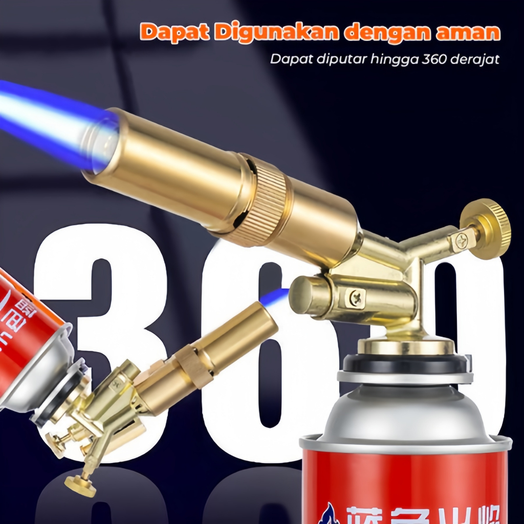 Jual Flame Gun Gas Torch Portable Kepala Gas Blow KuninganDual Api ...