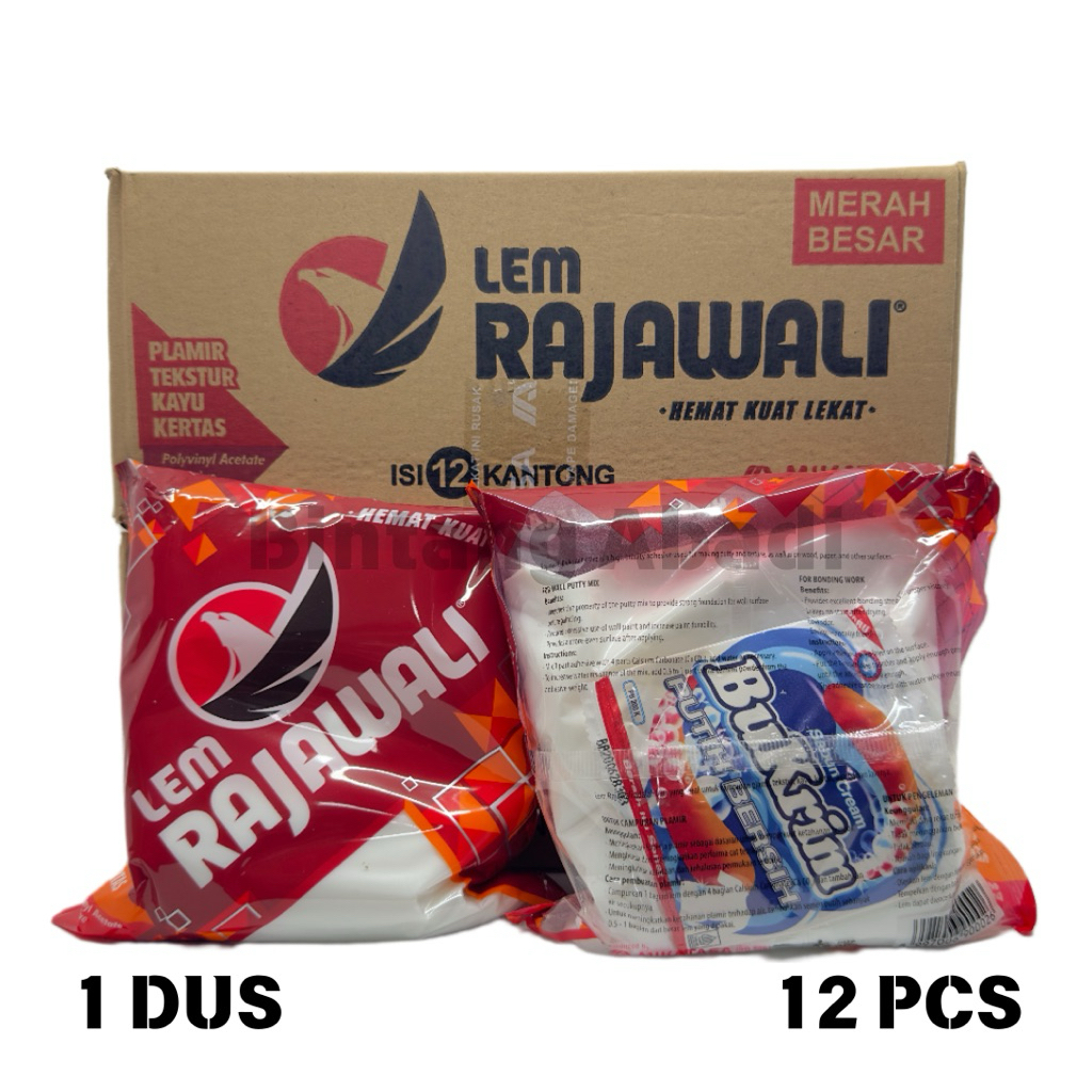 Jual Lem Rajawali Putih 1 Dus [12pcs] / Lem Rajawali 850gr 1 Dus Isi ...