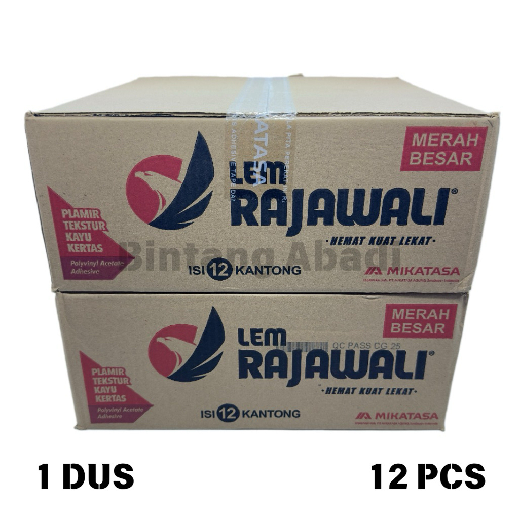 Jual Lem Rajawali Putih 1 Dus [12pcs] / Lem Rajawali 850gr 1 Dus Isi ...