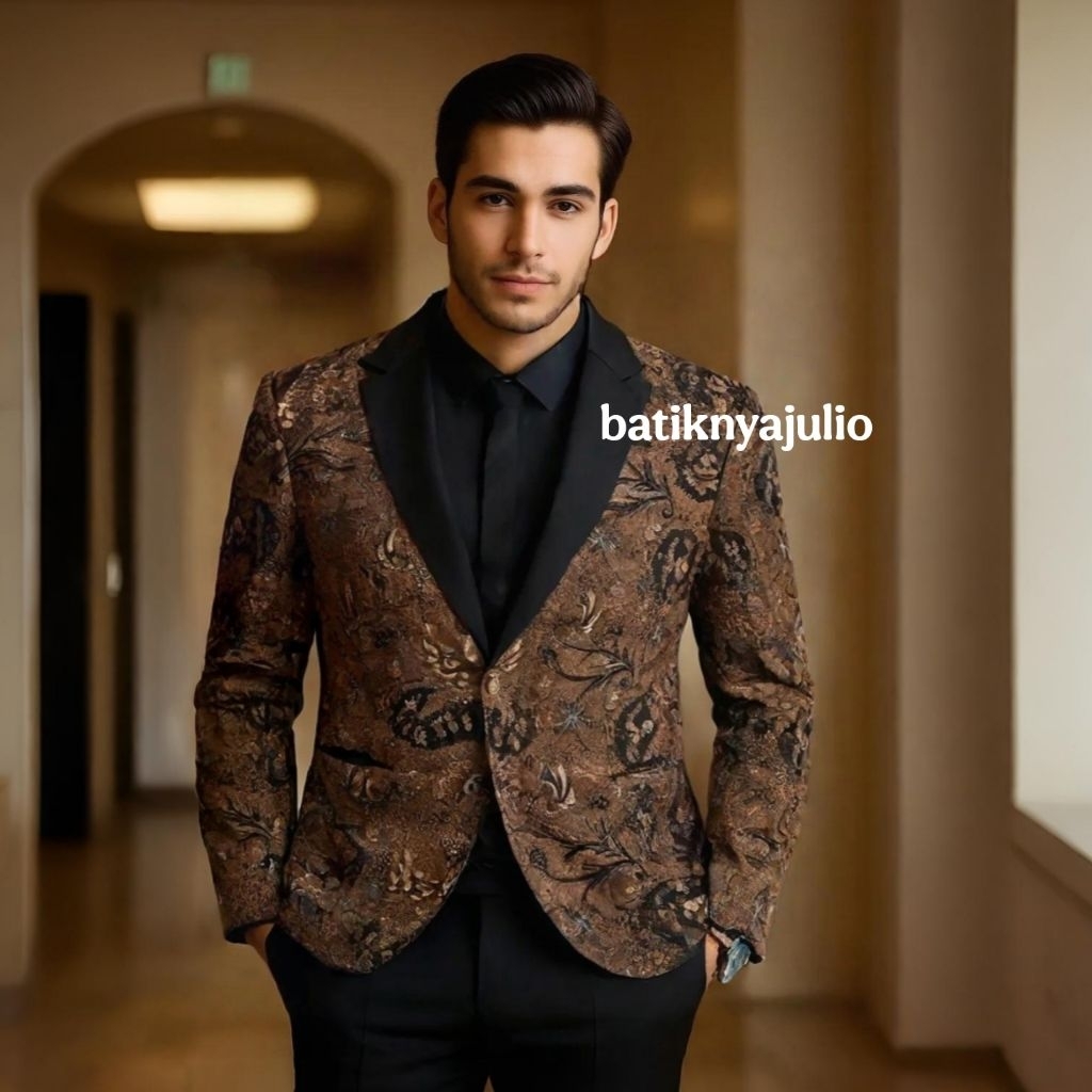 Jual jas batik premium blazer batik modern terbaru batiknyajulio ...