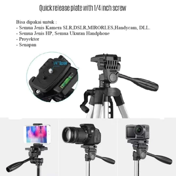 Tripod Profesional Handphone Kamera Live Streaming Tripod Carry Bag