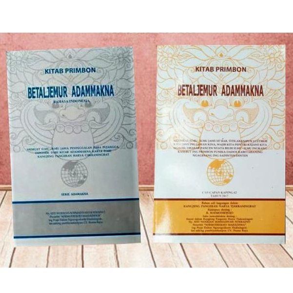 Jual PAKET 2 PRIMBON JAWA LENGKAP : KITAB PRIMBON BETALJEMUR ADAMMAKNA ...