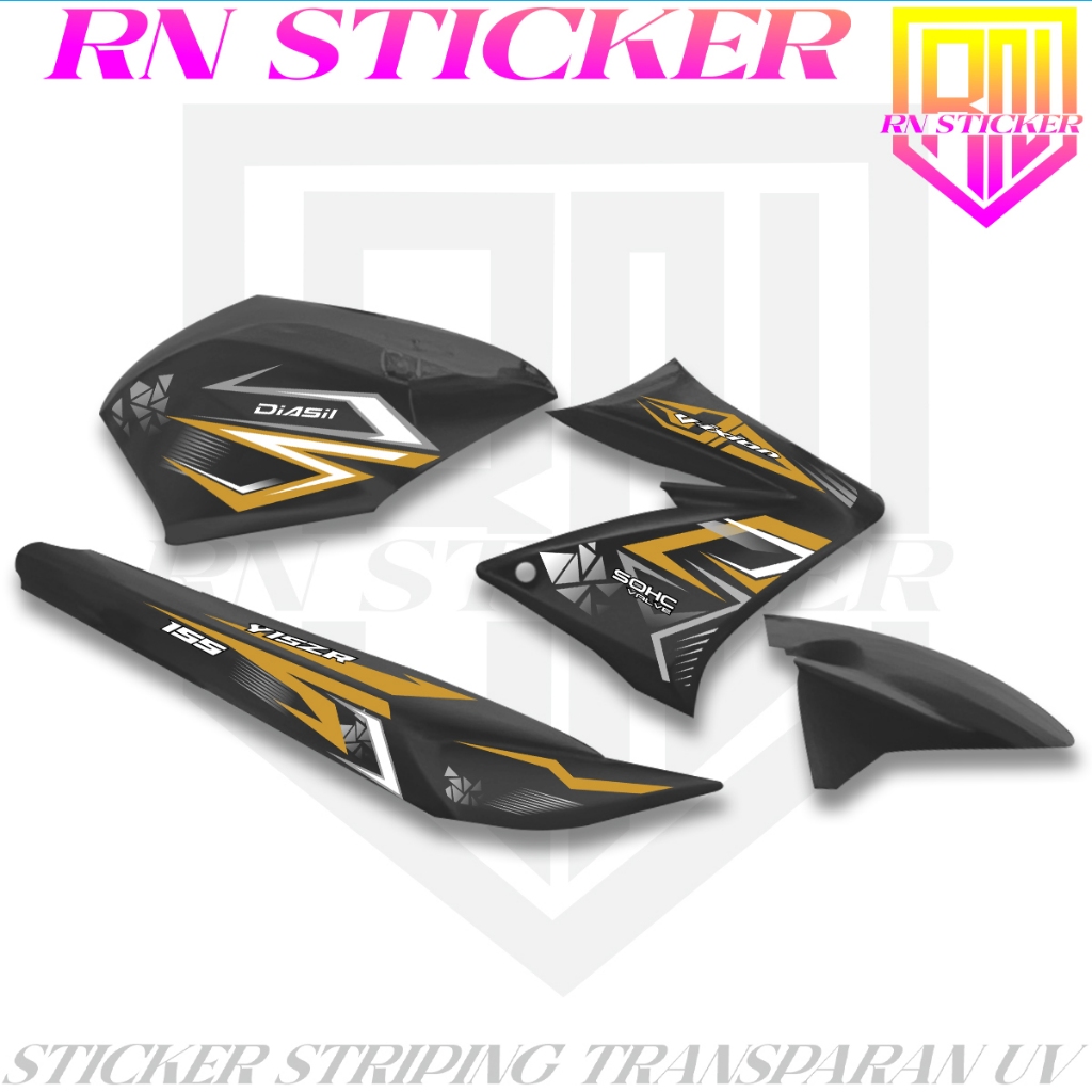 Jual Striping Vixion Lama/Old 150 Transparan Sticker Simpel Motip ...