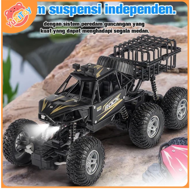 Jual Mobil Remote Control 4WD Offroad 6 Roda Alloy Climbing Car RC Rock ...
