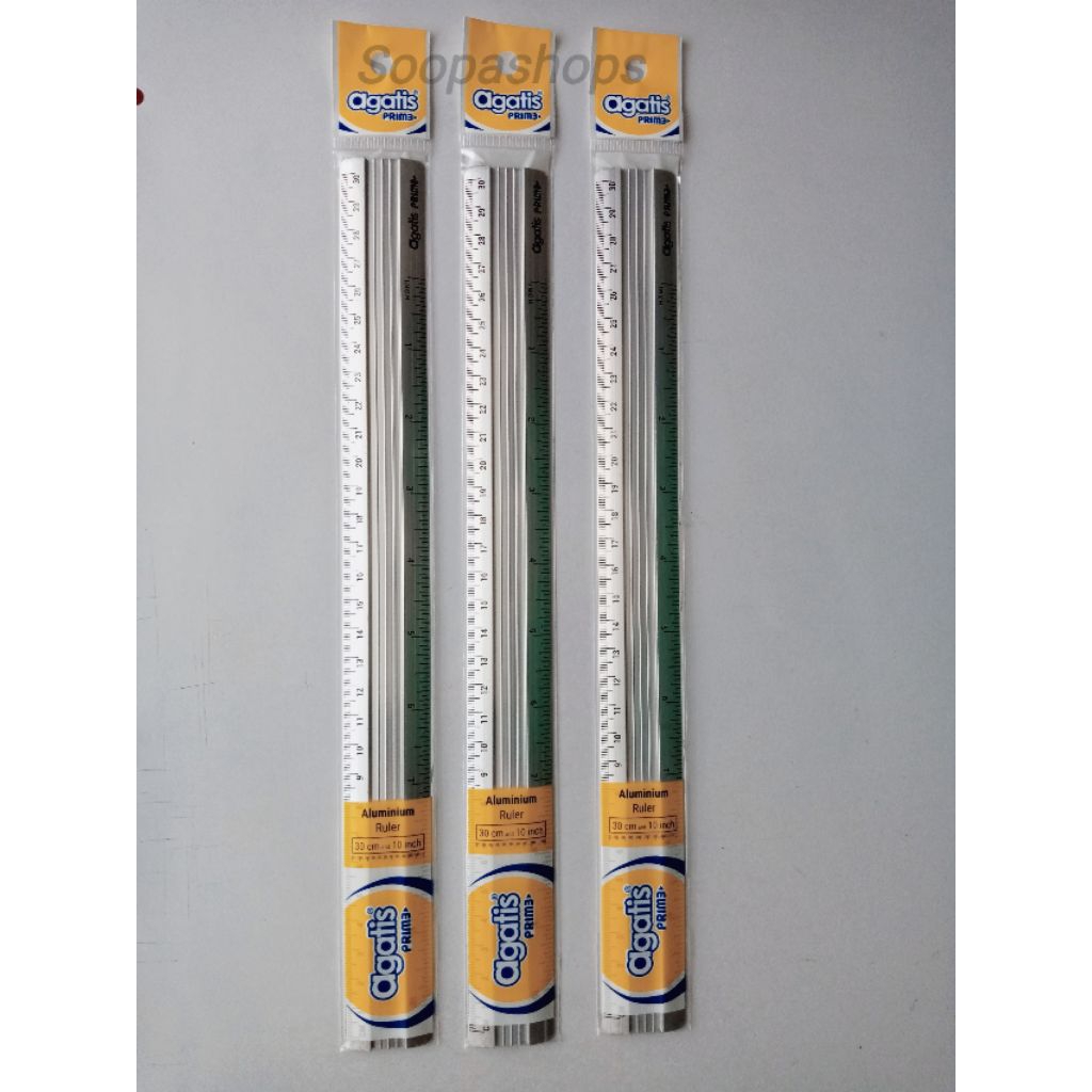 Jual Penggaris Agatis Prime Aluminium 30 Cm | Shopee Indonesia
