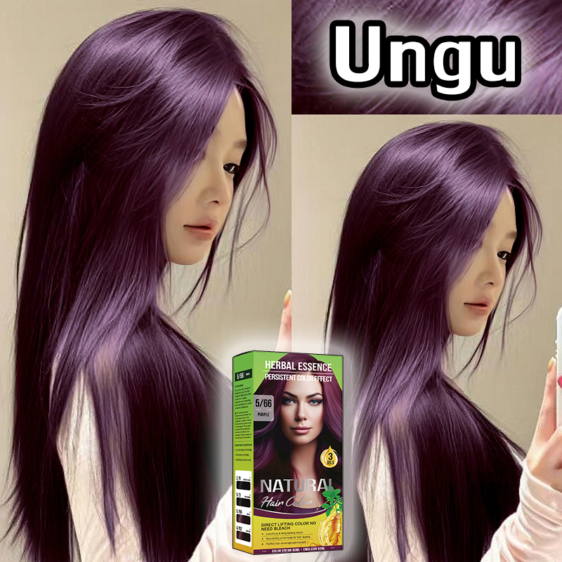 Jual Pewarna Rambut Ungu Diskon Besar - Hair Dye Cream Ungu Tembus ...