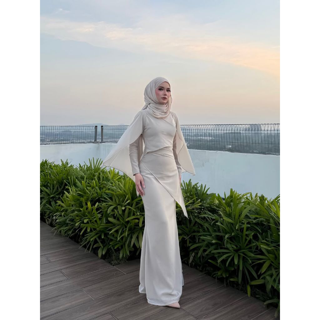 Jual Dress Kondangan Melayu Alin Model Simpel Terbaru 2025 | Shopee ...