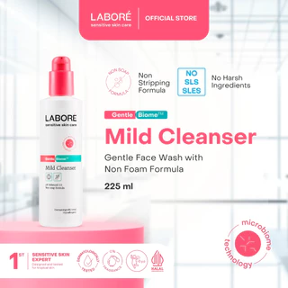 LABORE Sensitive Skin Care GentleBiome Mild Cleanser 225 ml - Pembersih Wajah - Lembut - Cocok untuk Kulit Sensitif -  Melembabkan