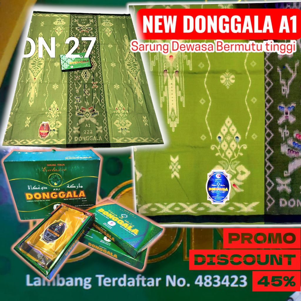 Sarung Donggala Original A1 Katun 3D Sarung Pria Donggala Motif Kembang Nanas 3D A1 Termurah