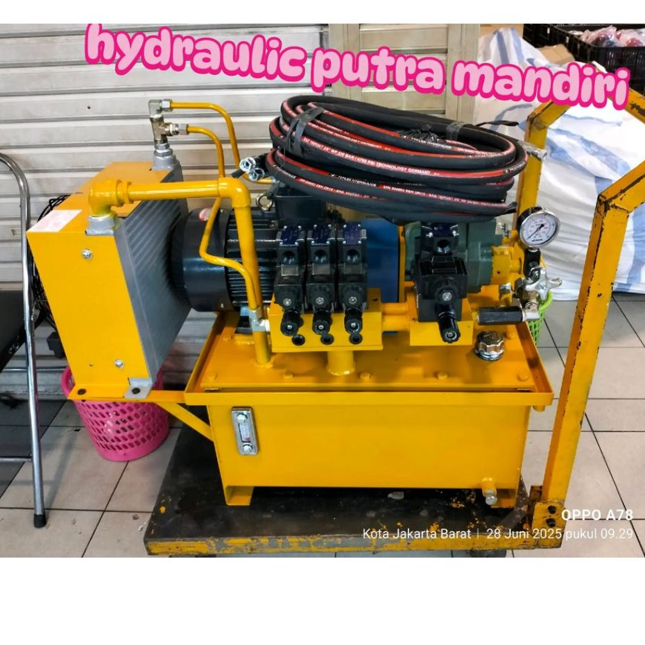 Jual Hydraulic Power Unit Horisontal 2HP 3 Phase Tank 40 Liter 4 ...
