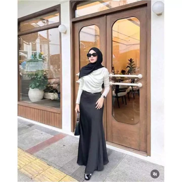 ROK Satin Silk Mermaid Skirt BKK Duyung Korean Style