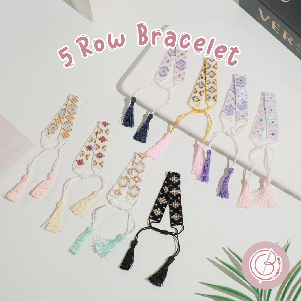 Jual 5 ROW Beads Loom [8 motif] - Gelang Tali Handmade | Shopee Indonesia