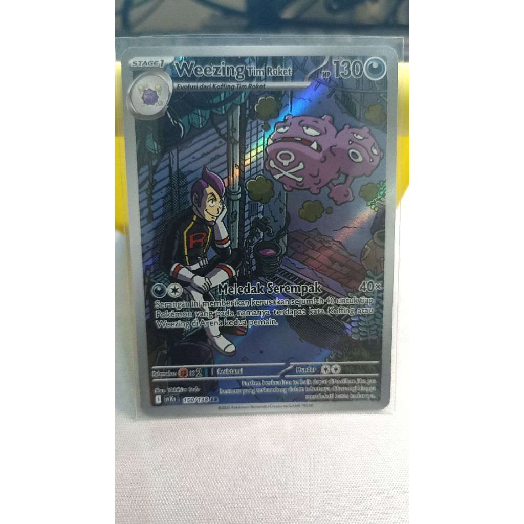 Jual Pokemon TCG Indonesia - Weezing Tim Roket AR sv10s 150/138 ...