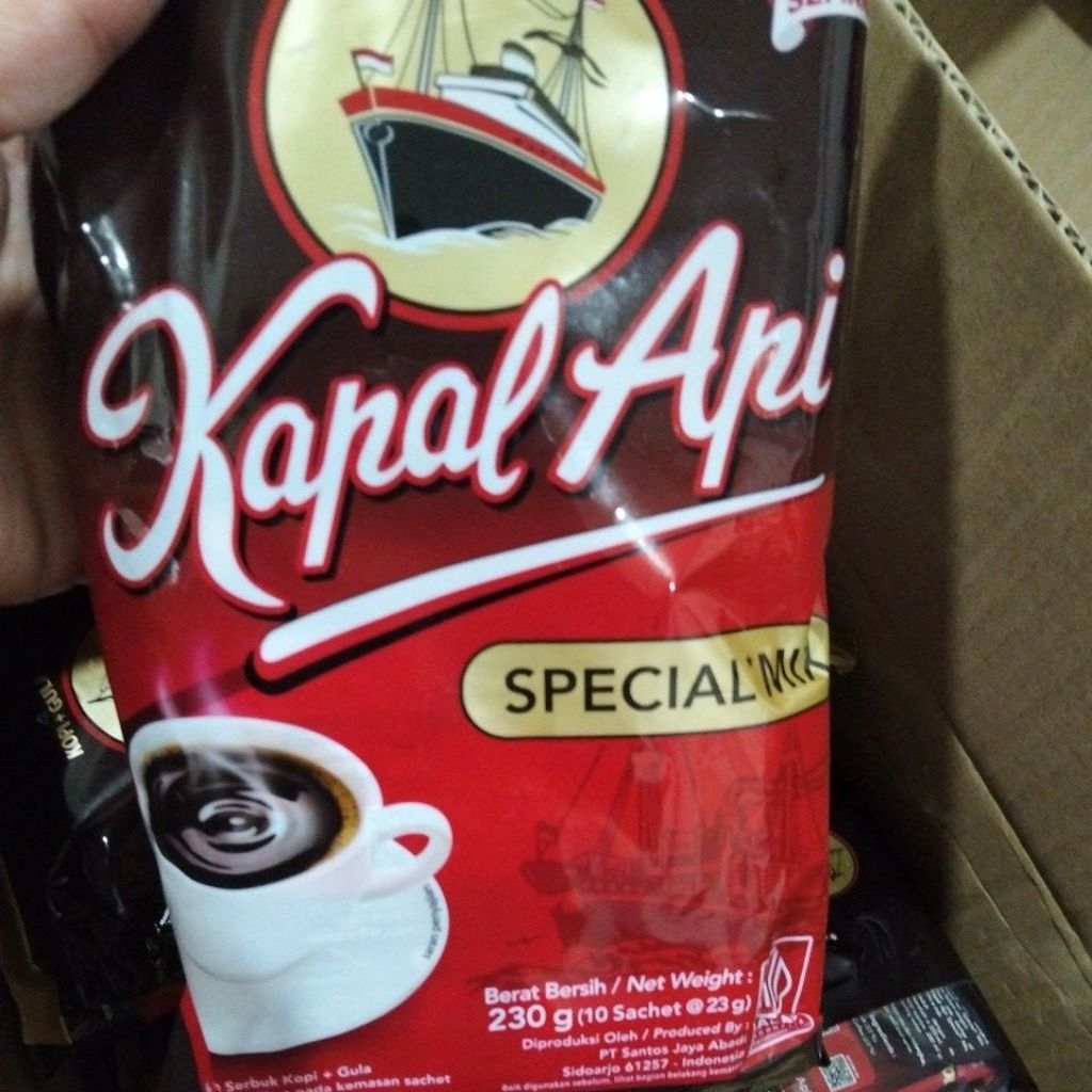 Jual Kapal Api Spesial Mix Sachet Berat Bersih 230g (10 Sachet @23g ...