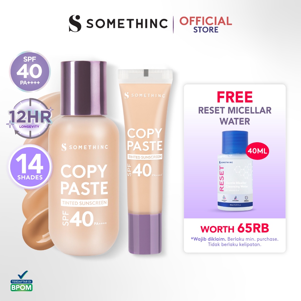 Jual SOMETHINC MAKEUP Copy Paste Tinted Sunscreen SPF 40 PA++++ - Skin ...