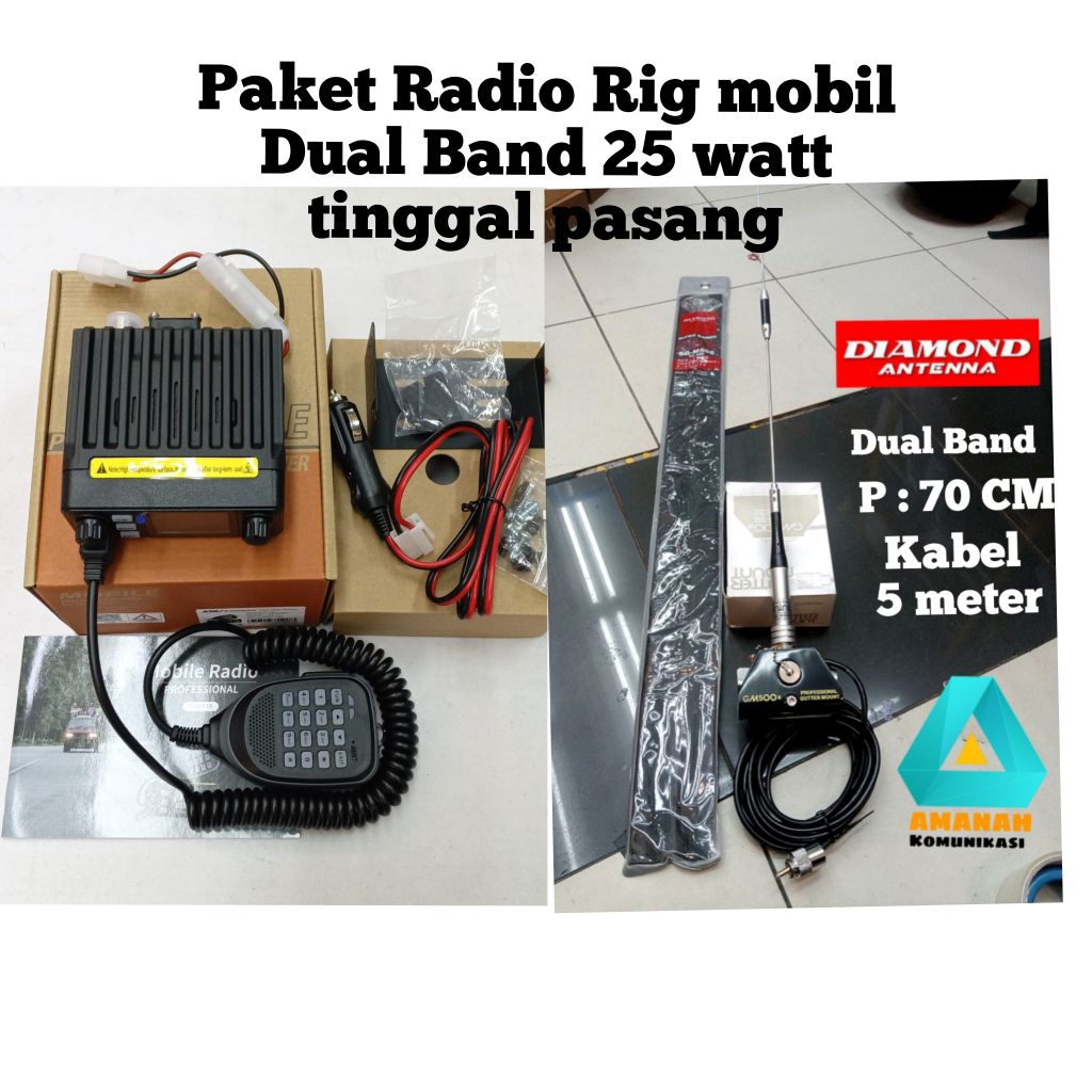 Jual Paket lengkap Radio Rig mobil Dual band ksun UV 5200D | Shopee ...