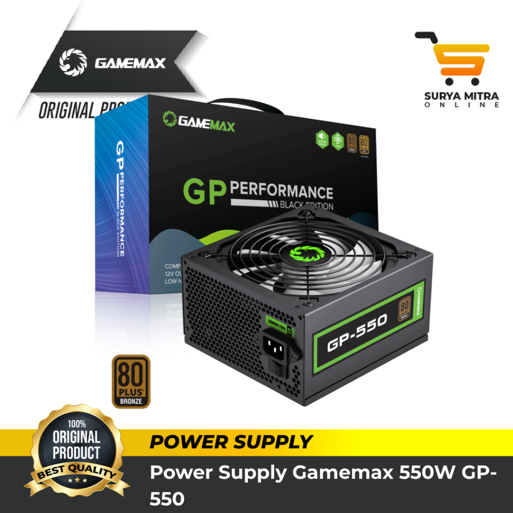 Jual PSU Gamemax GP-550 / GP550 550W Power Supply | Shopee Indonesia