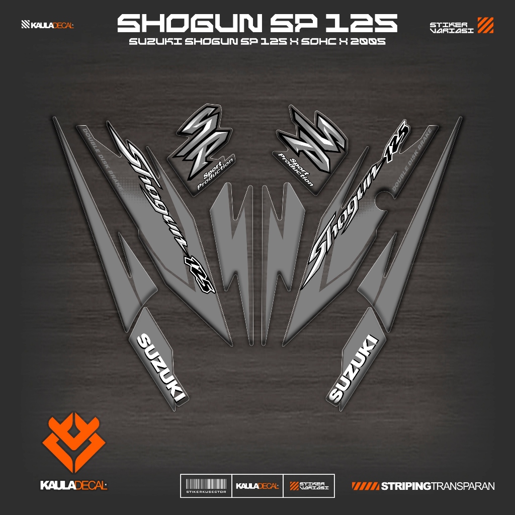 Jual STRIPING TRANSPARAN UV SHOGUN SP 125 MOTIF K8 STICKER SUZUKI ...