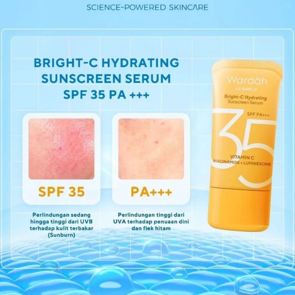 Jual WARDAH UV Shield Essential Sunscreen Gel SPF 30 SPF 35 PA+++ 40ml ...