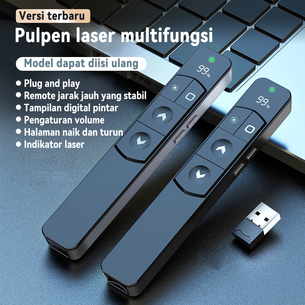 Jual NEXlD Presenter Pointer Wireless Pointer Presentasi 200M Remote ...