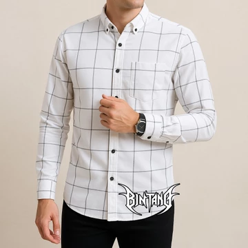 Kemeja Flanel Lengan Panjang Bahan Import Berkualitas Premium