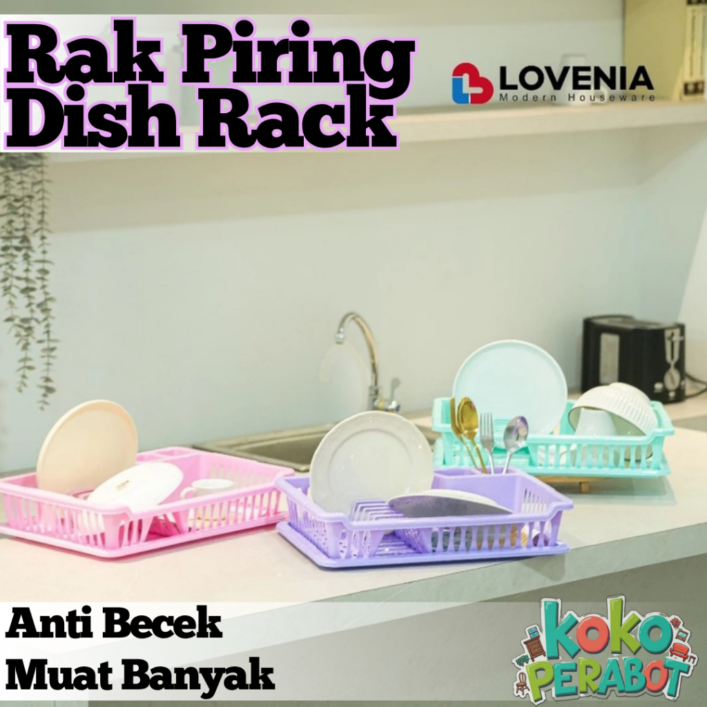 Jual Rak Piring Lovenia - Rak Dapur Tatakan Piring Basah - Dish Rack ...