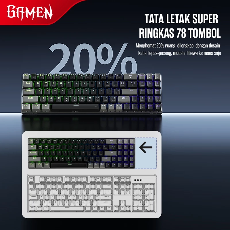 Keyboard GAMEN Titan 5 Gaming Mechanical