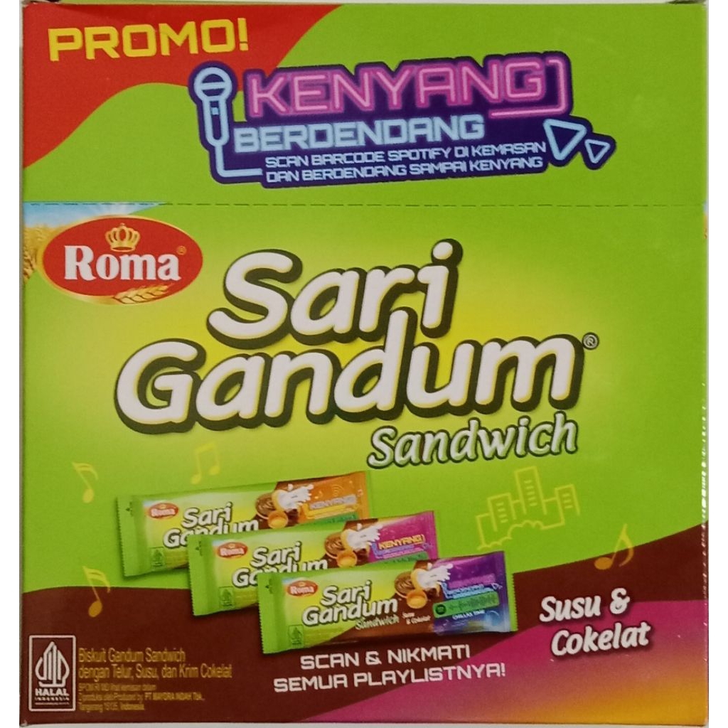 Jual Roti Roma Sari Gandum 324g isi 12 pcs | Shopee Indonesia