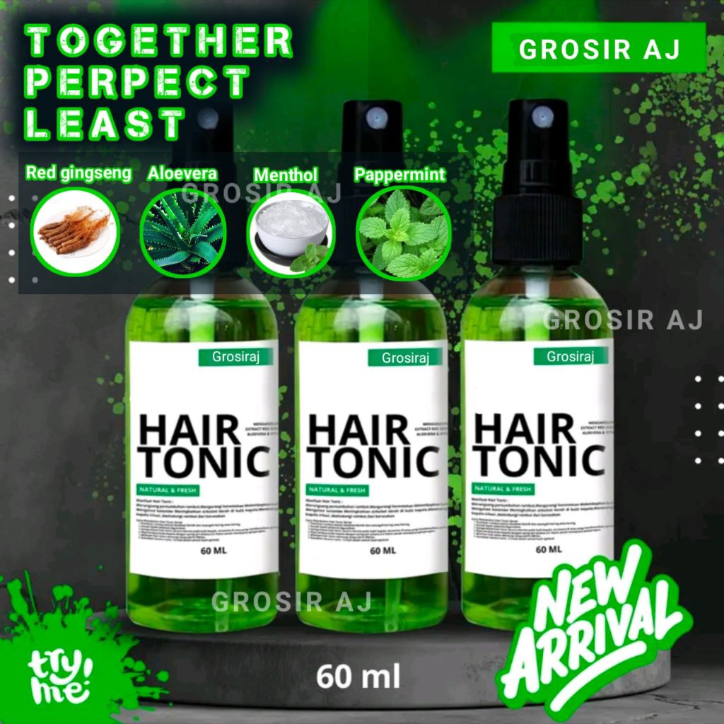 Jual GROSIRAJ HAIR TONIC RAMBUT VITAMIN PENUMBUH RAMBUT DAN PELURUS ...