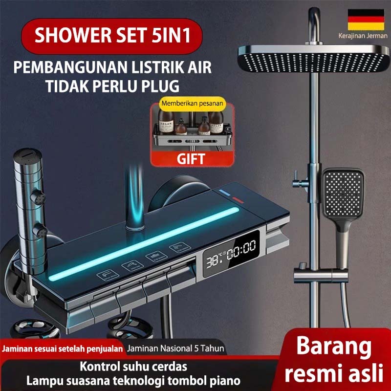 Jual 5 Dalam 1 LED Smart Shower Display Piano Keys Shower Kamar Mandi ...