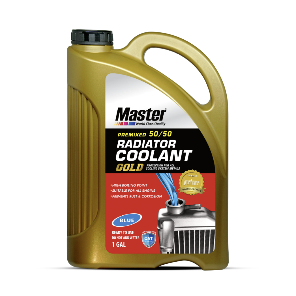 Jual Master Radiator Coolant Gold 50/50 Organic Acid Technology (OAT) 1 ...