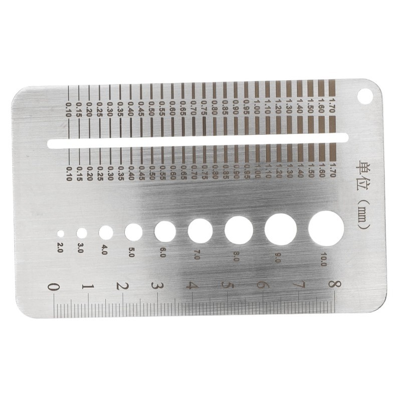Jual Crack Scale Gauge Stainless Steel Tembok Retak Measuring Gauge ...