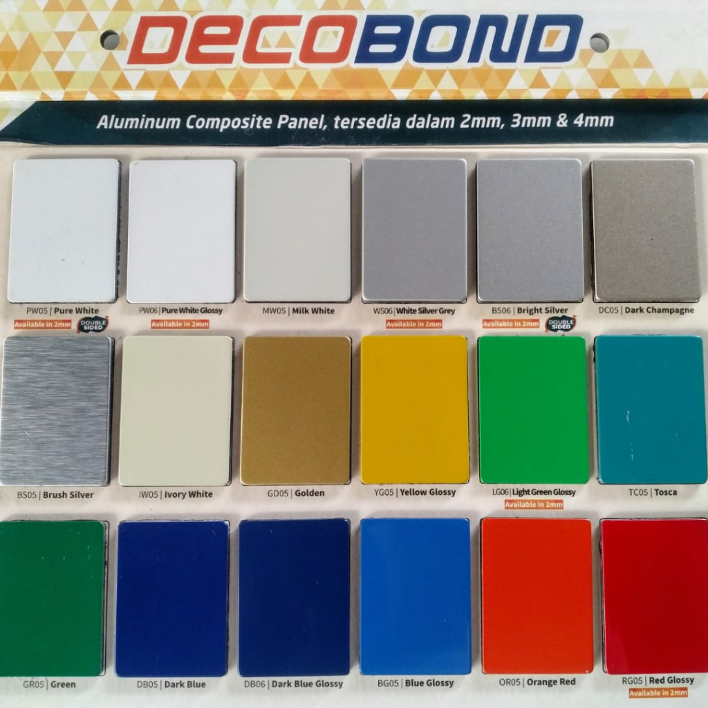 DecoBond Aluminium Composite Panel 2mm, 3mm & 4mm