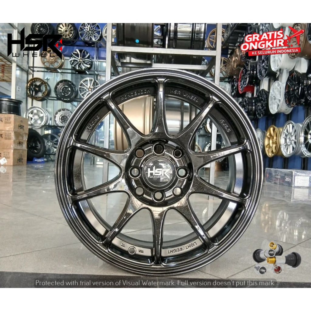 Jual VELG MOBIL HSR RACING TYPE INDY R15 COCOK UNTUK MOBIL BRIO JAZZ ...