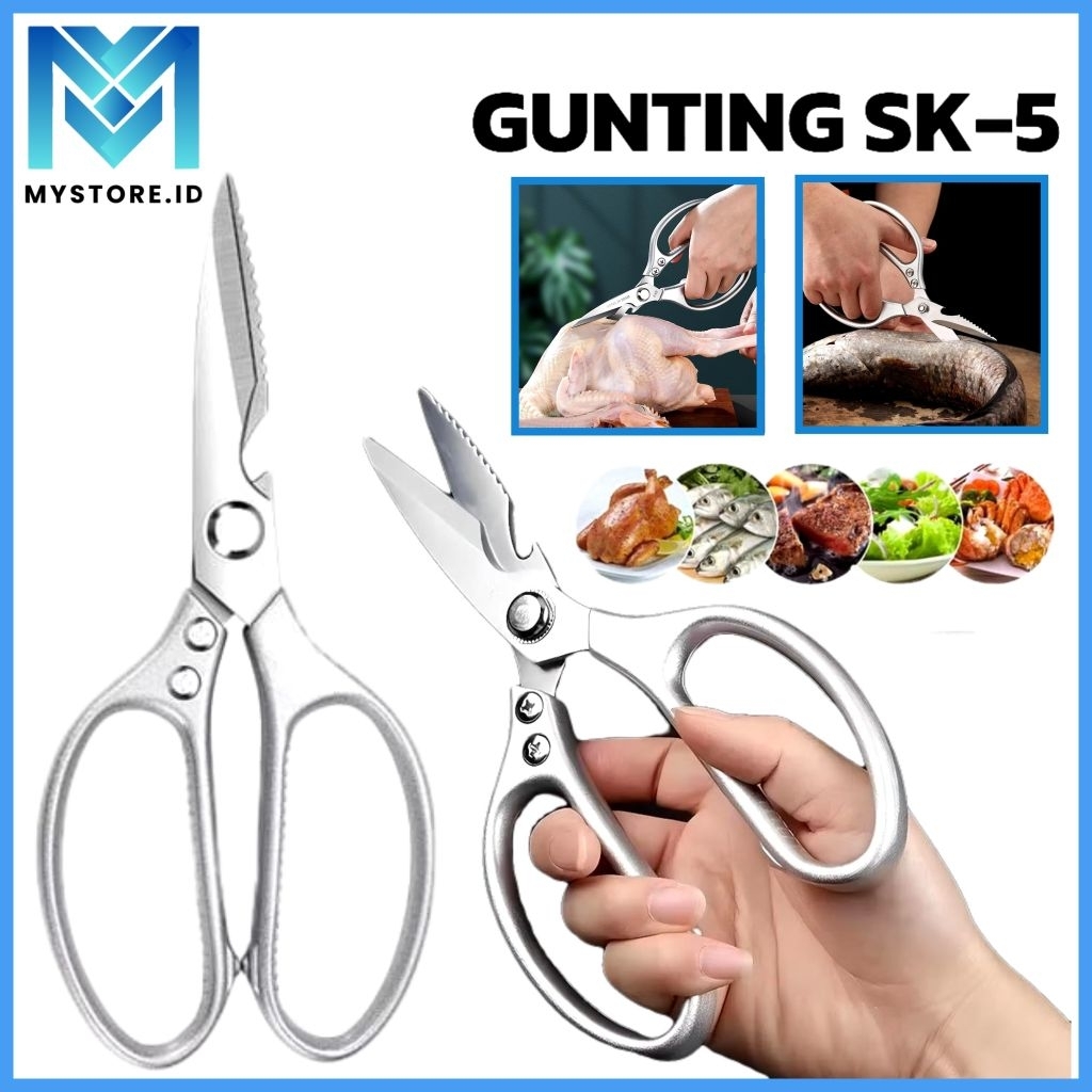 Jual Gunting Dapur SK-5 Jepang Gunting Dapur Tajam Stainless Super Kuat ...