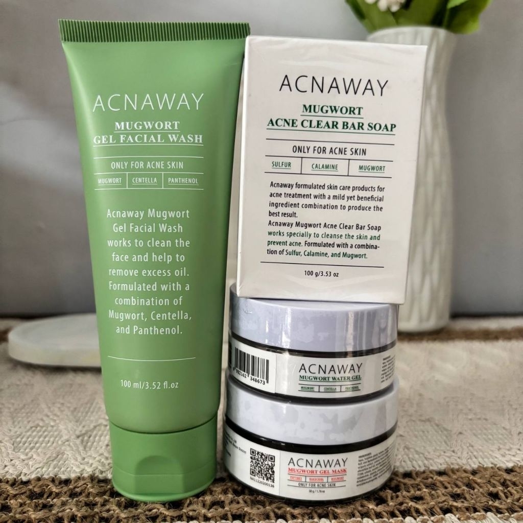 Jual ACNAWAY Mugwort Water Gel Moisturizer | Mugwort Gel Facial Wash ...