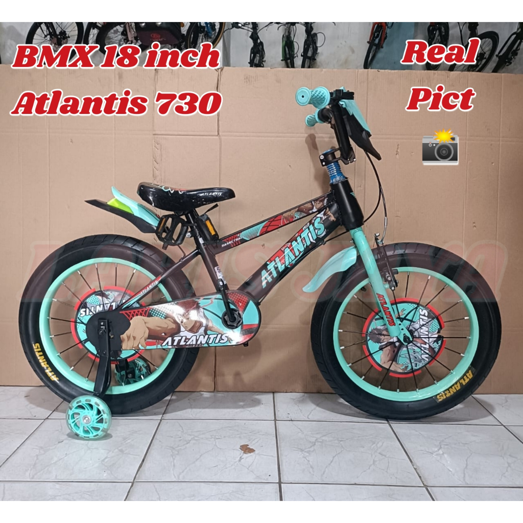 Jual SEPEDA BMX 18 INCH ATLANTIS 730 BAN JUMBO 3.0 TAMENG MUSIK BY ...