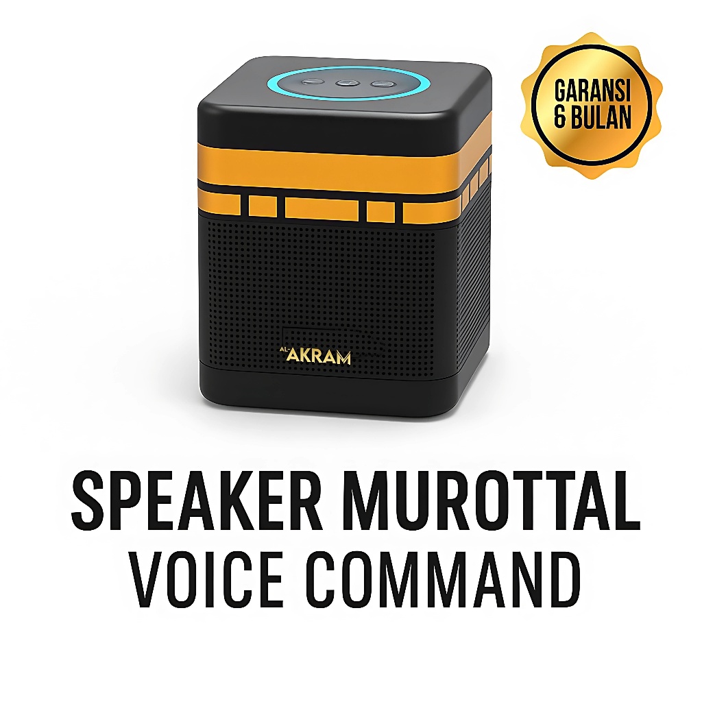 Jual Smart Akram Speaker Murottal Al-Qur’an Voice Command Desain Ka’bah ...