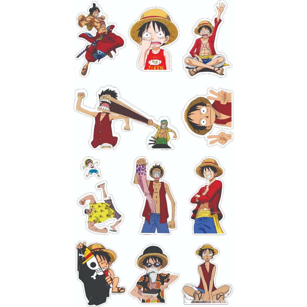 Jual Sticker Pack Luffy vinyl A3 42 sticker | Shopee Indonesia