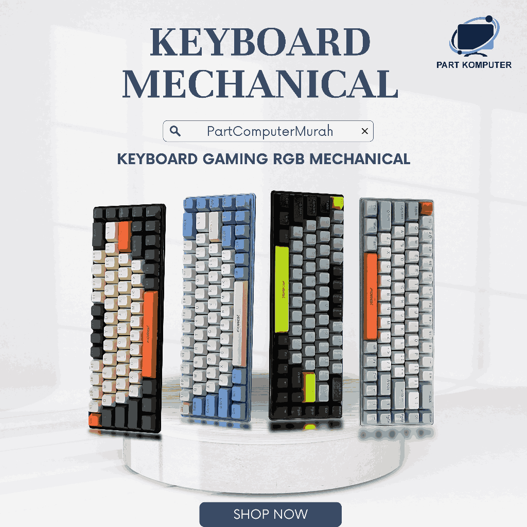 Jual Keyboard Mechanical Forev FV-Q68 RGB TKL Kabel Type-C To USB ...